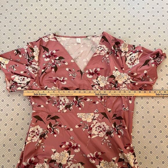 Flirty Flowy Pink Floral Dress Like NEW 3XL - Picture 10 of 14